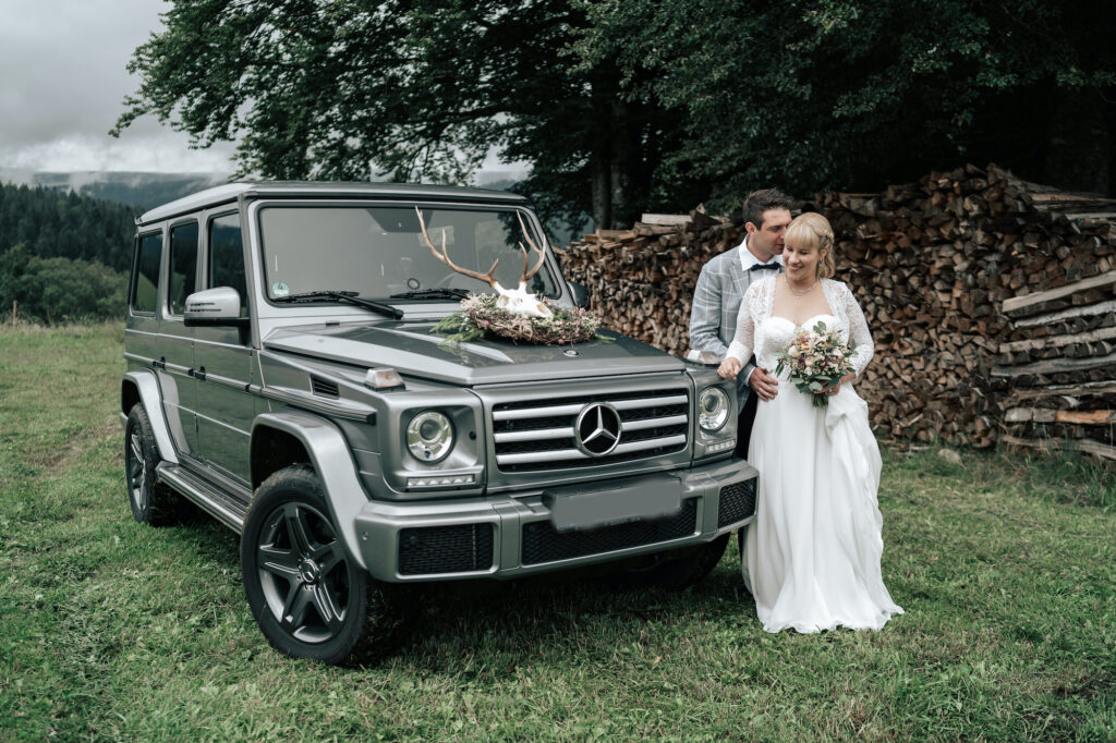 Natürliche Hochzeitsbilder im Schwarzwald